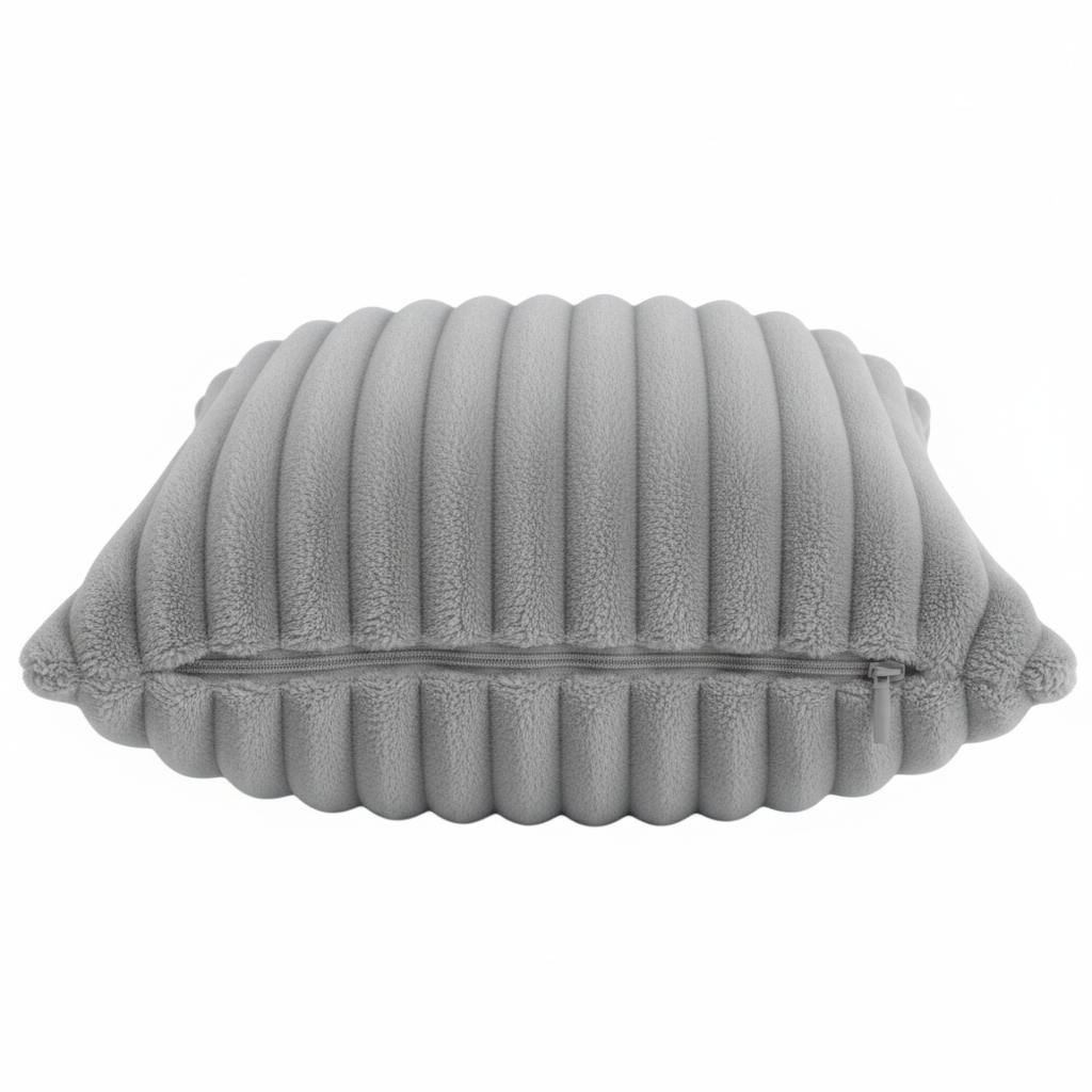 Poszewka sztruks 40x40 szara