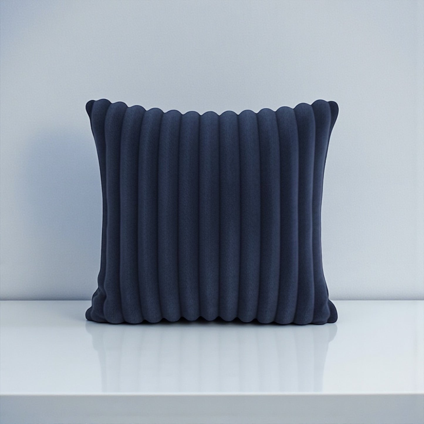 Poszewka sztruks 40x40 granatowa